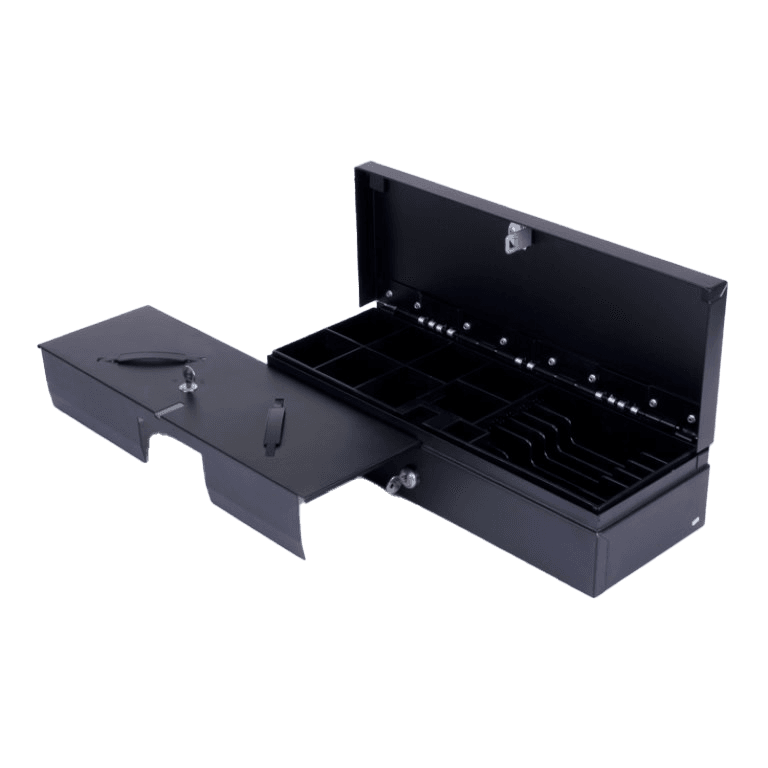 Sertar de Bani Sharp – 460 mm, Deschidere Electronică și Cheie - imagine 2