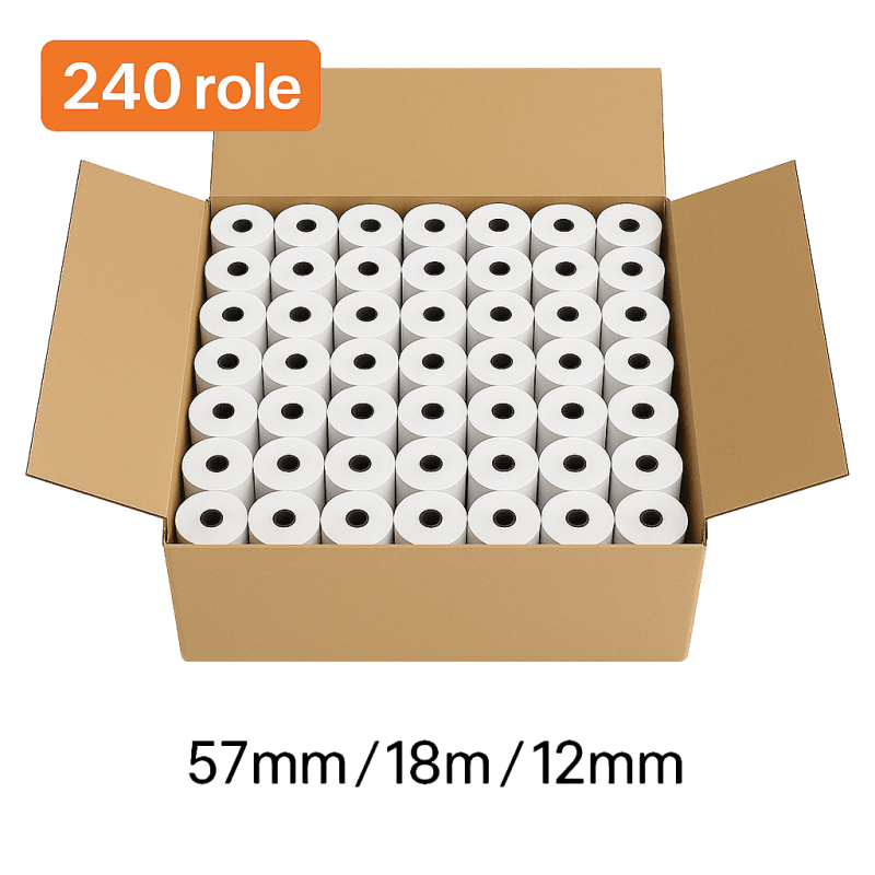 Bax 240 de role termice 57mm x 18m x 12mm