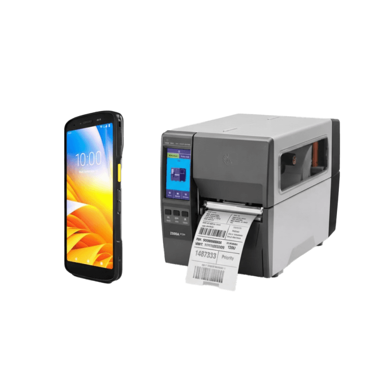Pachet Depozit & Logistică cu Zebra TC22 SE4710 + Imprimantă industrială Zebra ZT231 (203 dpi, TT, USB/Serial/Ethernet)