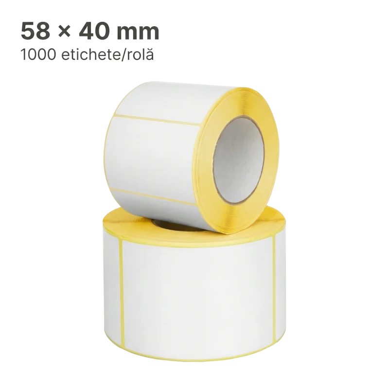 Etichete Termice H2510 58×40 mm – 1000/Rolă, FI 40 mm