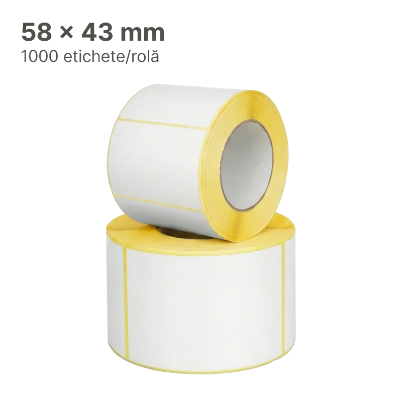 Etichete Termice A1010 58×43 mm – 1000/Rolă