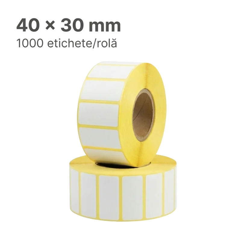 Etichete Termice H2510 40×30 mm – 1000/Rolă, FI 40 mm