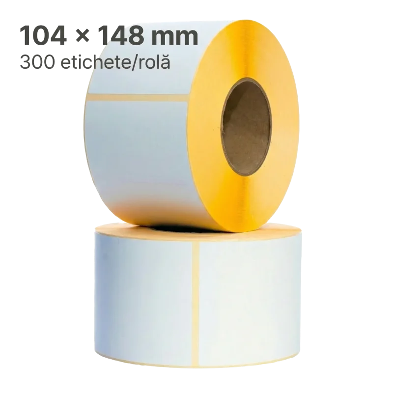 Etichete Termice H2510 104×148 mm – 300/Rolă, Nucleu FI 40 mm